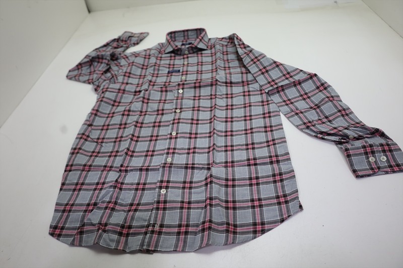 Johnnie-O Fillings_SMS Button Down Mens Size Medium Light Gray 1046B 1264815 New