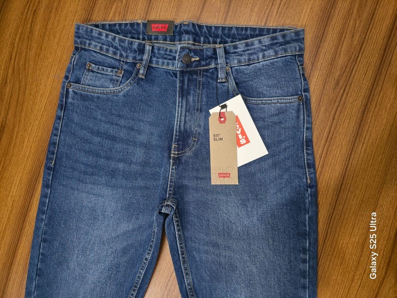 Levis 511 Original Fit Jeans Straight Leg Button Fly 100% Cotton Blue ,dark Blue gallery