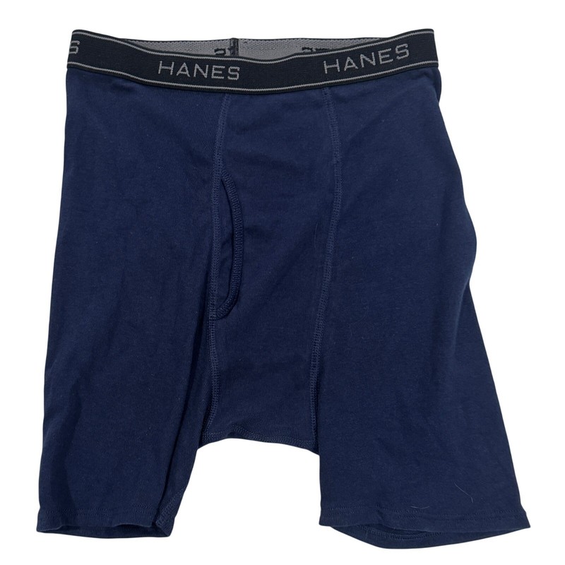 M3-47(1) HANES Men’s 100% Cotton Comfort Flex Boxer Briefs Blue Small