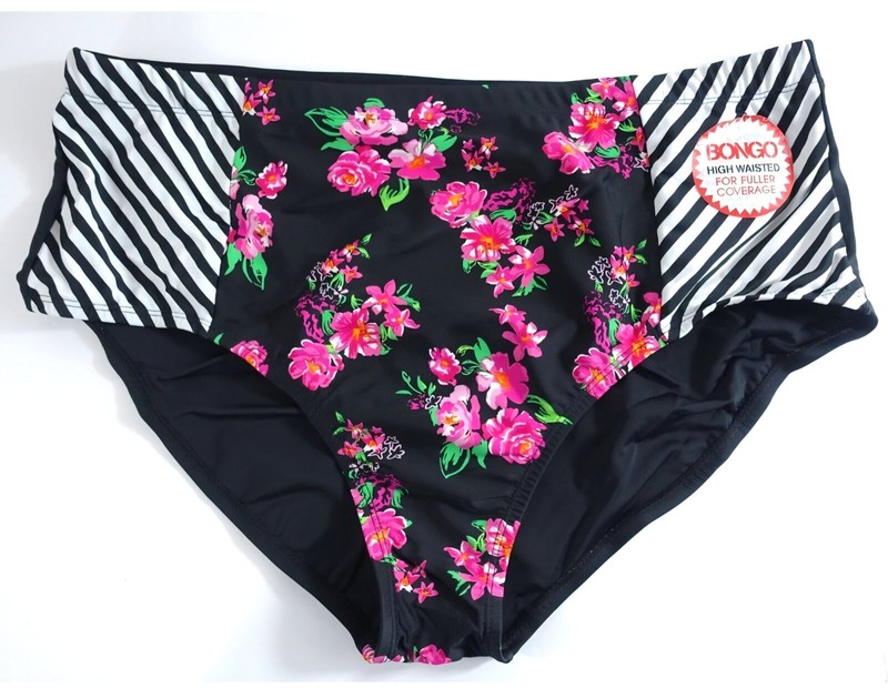 Swimsuit Bottoms Size 3X Bikinis High Waisted Tag $44 Bongo Plus