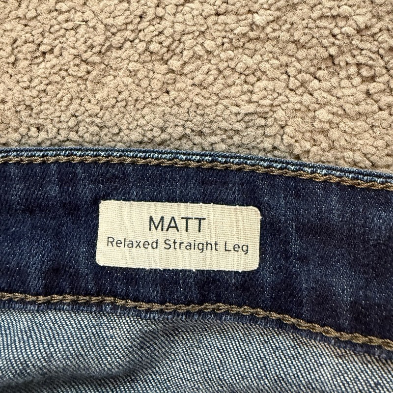 Mavi Matt Relaxed Straight Dark Wash Jeans Men’s 34x31 (tag34x32) gallery