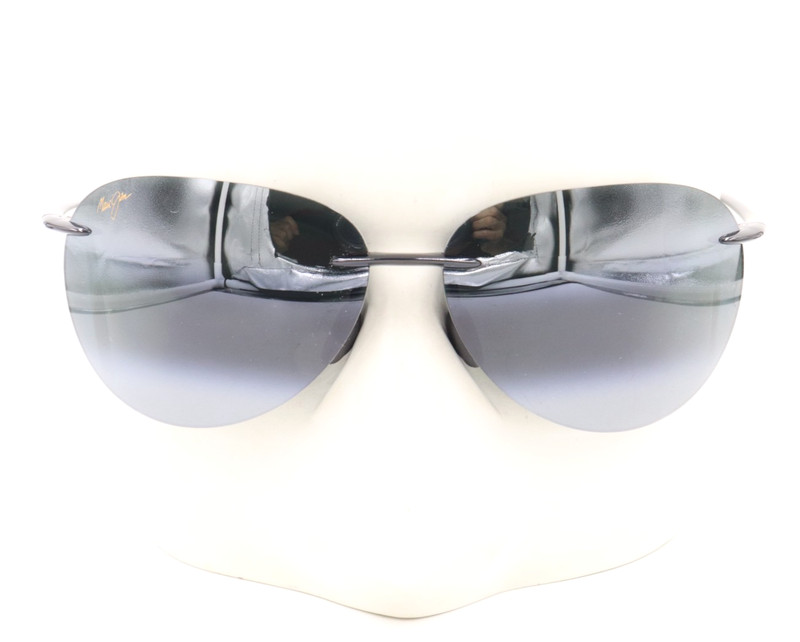 New Maui Jim SUGAR BEACH Rimless Black Sunglasses 421-02 / MJ0421S-001 $199 gallery
