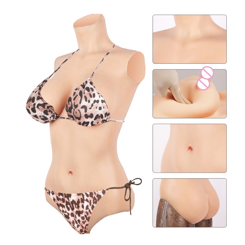 Silicone Crossdress Full Body Suit For Plus Size Female Body Suit Silicon Filled