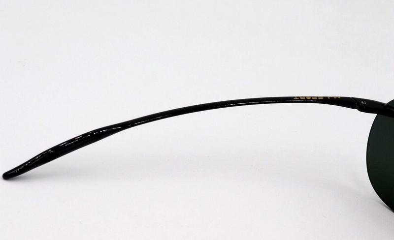 New Maui Jim SUGAR BEACH Black Rimless Sunglasses Gray Polarized 421-02 $189 gallery