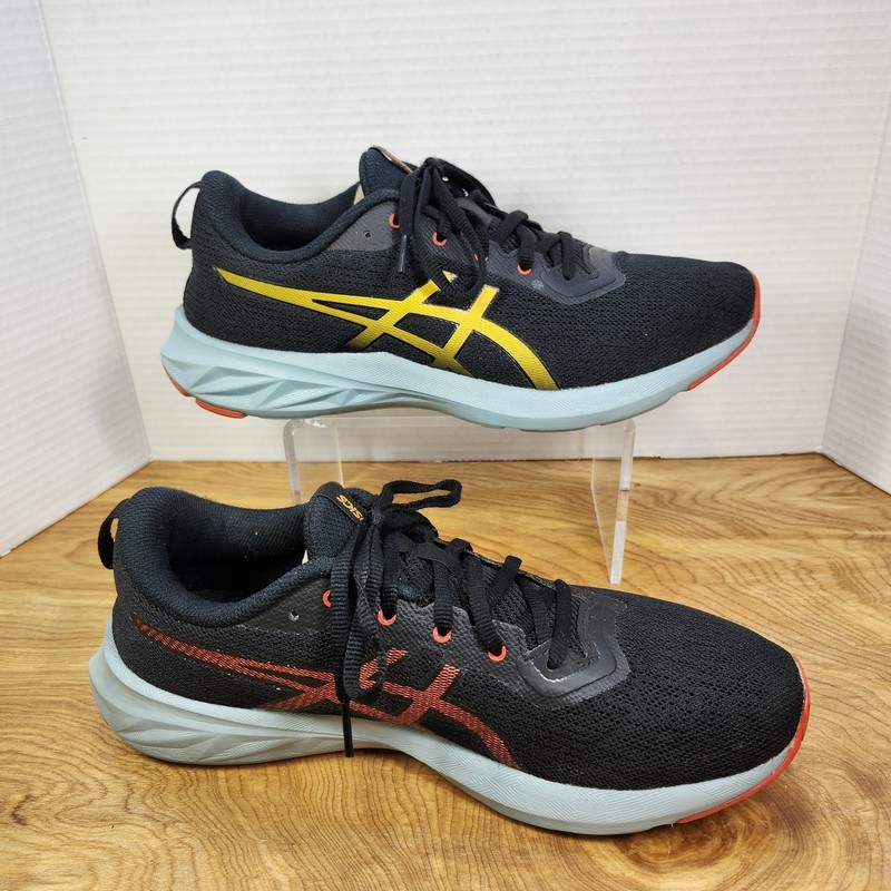 Asics Shoes Mens 9.5 Versablast 2 Running Sneaker Black Yellow Red 1011B334 gallery