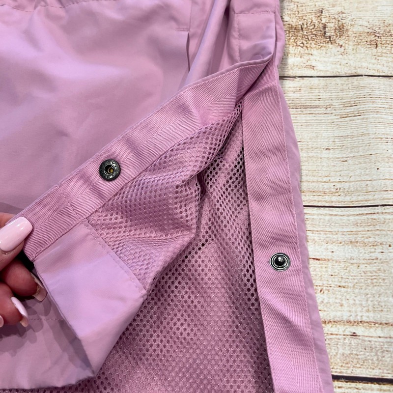 Champion C9 Womens Mauve Pink Hooded Windbreaker Jacket Mesh Hem Size M R1701 gallery