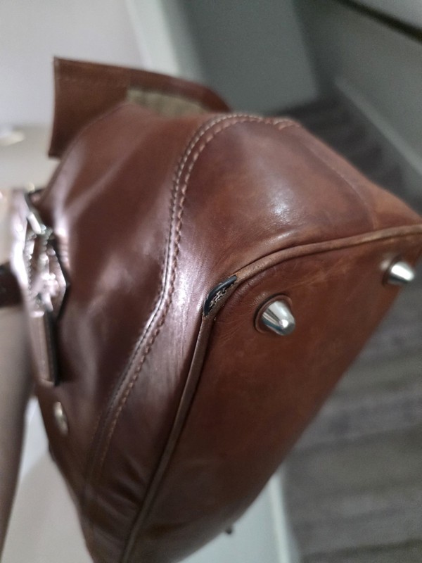 COACH Leather F12604 Hamilton Brown Leather Satchel Handbag 2008 Y2K gallery