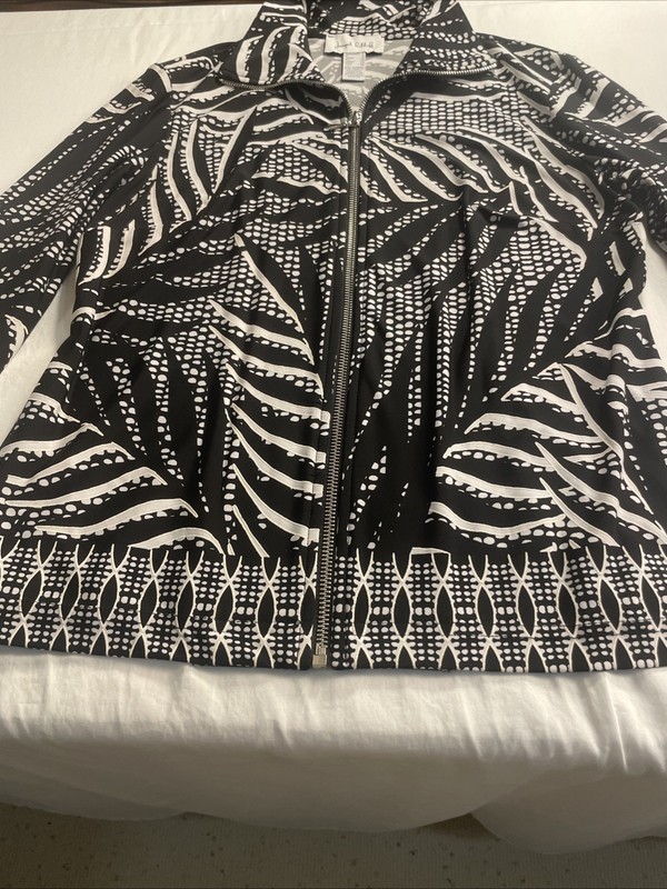 Joseph Ribkoff Black/Multi Jacket Style 194611 Size 10