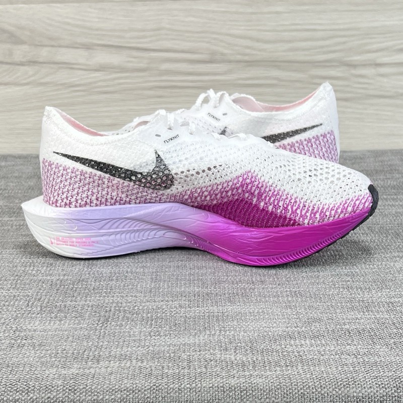 Nike Zoomx Vaporfly Next% 3 White Black-Vivid Purple DV4129-104 Mens Size 9.5 gallery