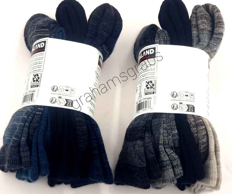 KIRKLAND LADIES WOMENS EXTRA FINE MERINO WOOL BLEND CREW SOCKS (4 PAIR) CHOICE! gallery