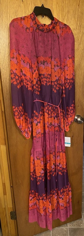 Melonie T Women’s Size 16 Floor Length Multi-Color Floral Dress. NWT.