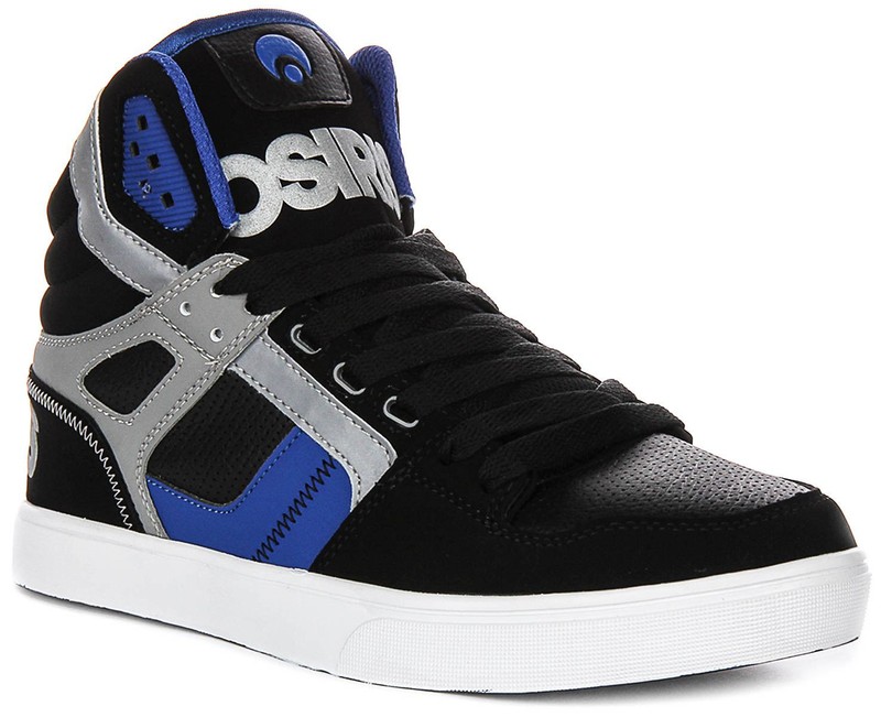 Osiris Clone Eva Sole Constrast Lace Up Mens Sneakers In Black Blue US 7- 13