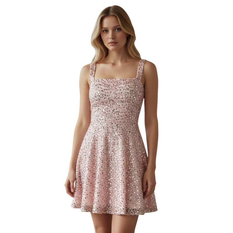 [421] Bubbling Blush Bow-Tie Delight Dress gallery