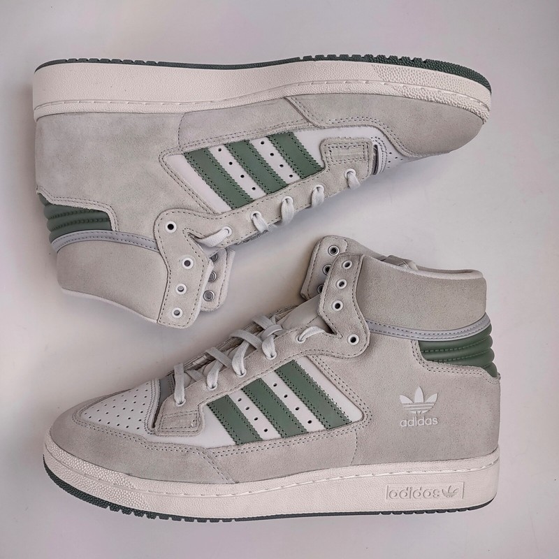 Adidas Centennial 85 High Crystal White Grey Green Sneakers GY2537 Men’s 8-13
