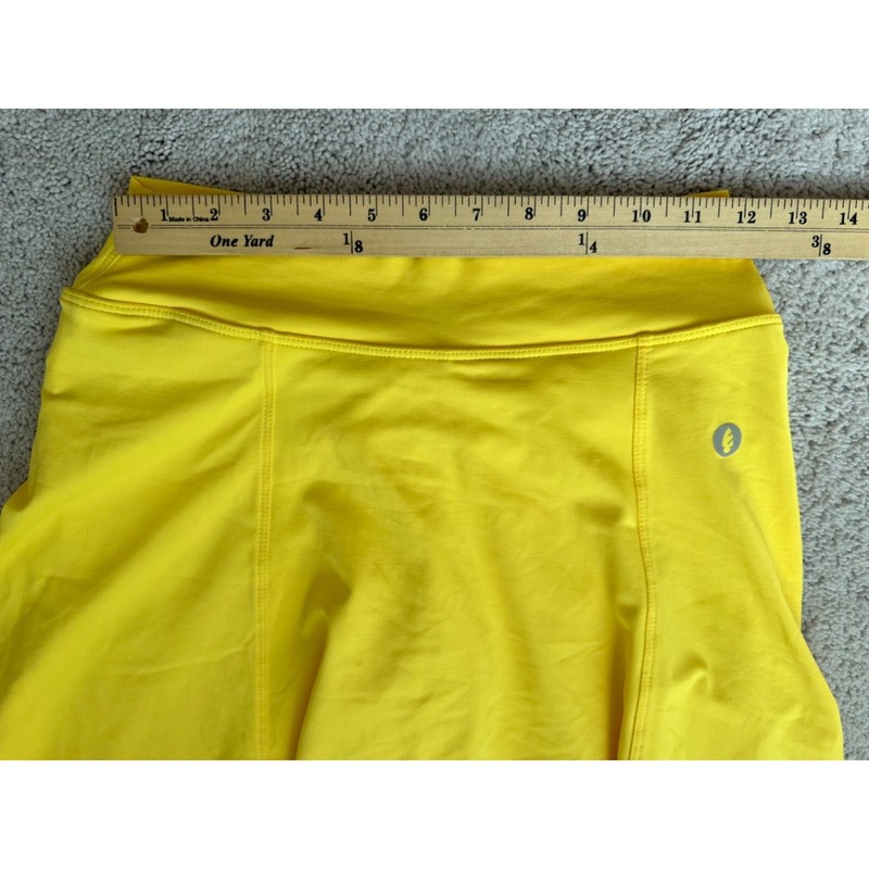 Donajo Size Small Womens Yellow Tennis Pickleball Athletic Skirt Skort gallery