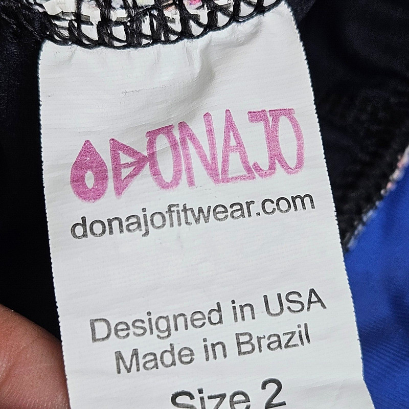Donajo Skort Womens Size 2 Tiered Skirt w Shorts Colorful Pickle Ball Tennis gallery