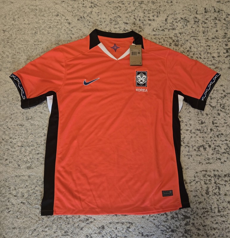 Nike South Korea 2025 Home Jersey Soccer Uniform T-Shirt Top: Asian Size L