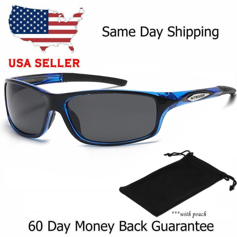 NEW Polarized Men Sport Sunglasses Driving Pilot Fishing Eyewear Wrap Glasses US gallery