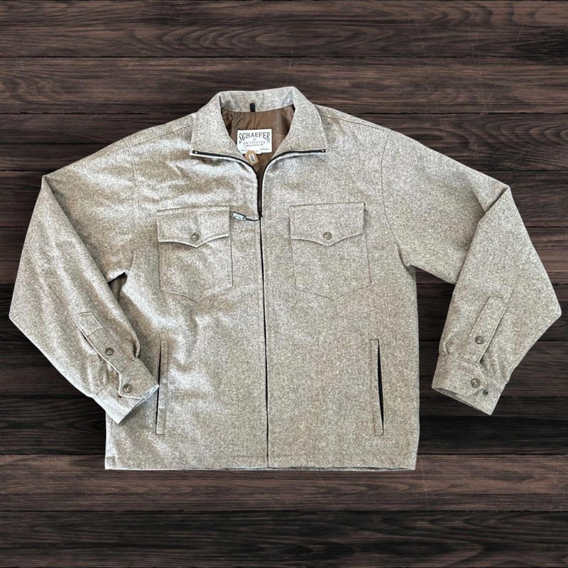 Schaefer Outfitter wool ranch jacket in oatmeal size XL