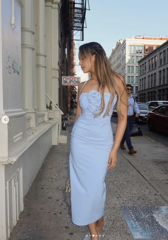 NWT_ZARA SS24 RAISED FLOWERS STRAPLESS DRESS SKY BLUE | 3581/880_XS-XL gallery