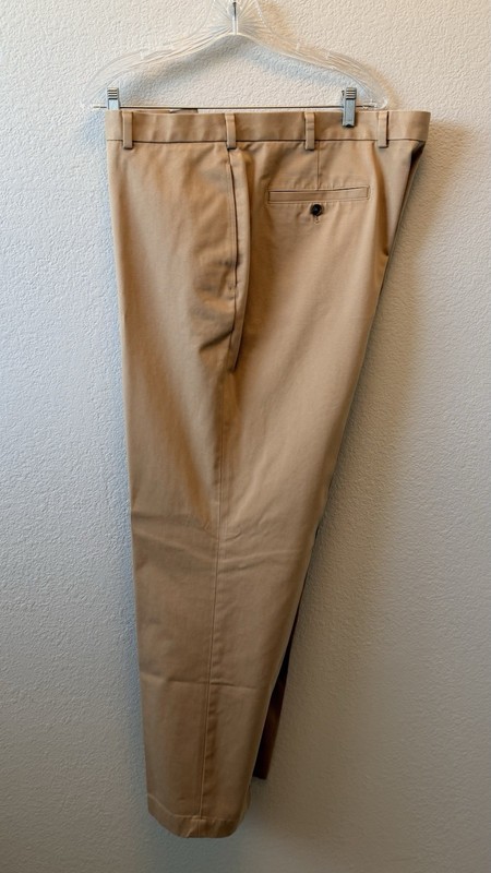 Brooks Brothers Advantage Chino Beige Men’s Pants W42 Clark Straight Cotton