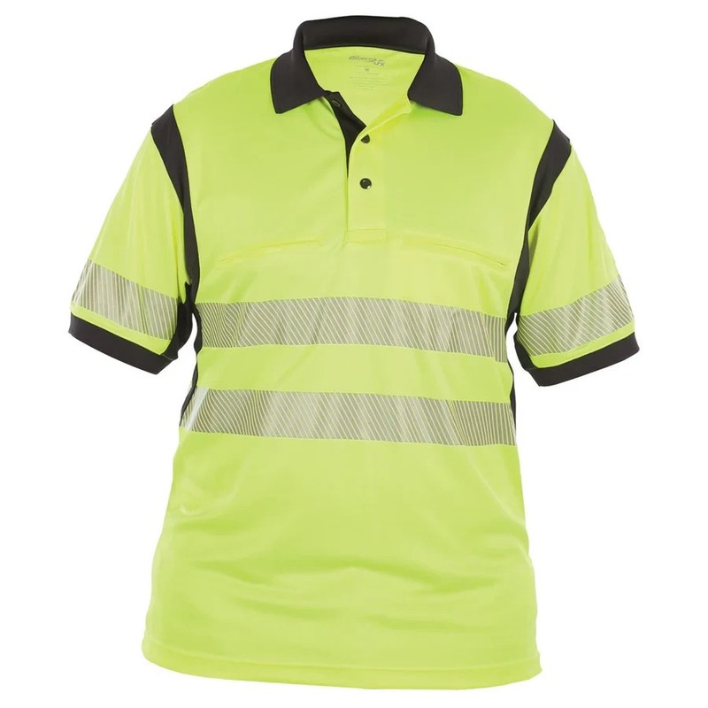 Elbeco Ufx Short Sleeve Ultra-Light Polo | HiVis | Large | K5216