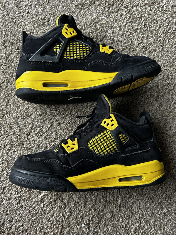 size - 5 Jordan 4 Retro Thunder (2023) (GS) - 408452-017 gallery
