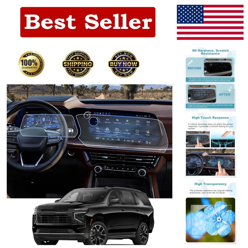 4Pcs 2025 Chevy Tahoe Screen Protector for 2025 Chevrolet Tahoe & 2025 Suburban