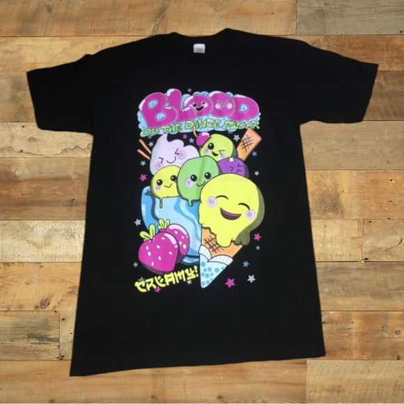 Creamy Blood On The Dance Floor Broad Size Access Tee Lightweight Cotton TD620