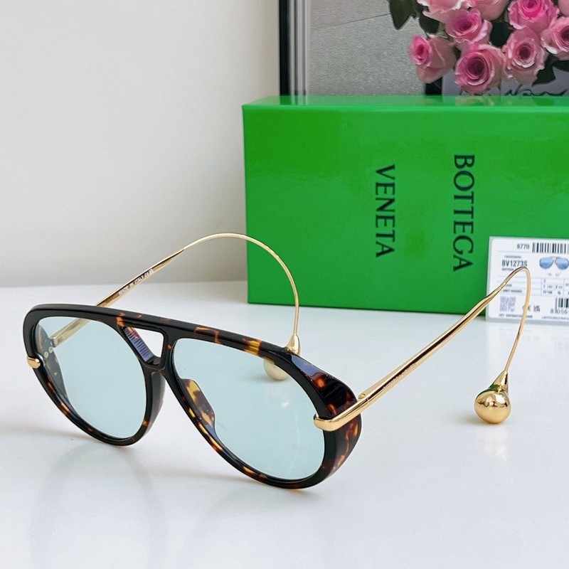 Bottega Veneta BV1273 Women’s Sunglasses Tortoiseshell Frame Blue Lens 63MM
