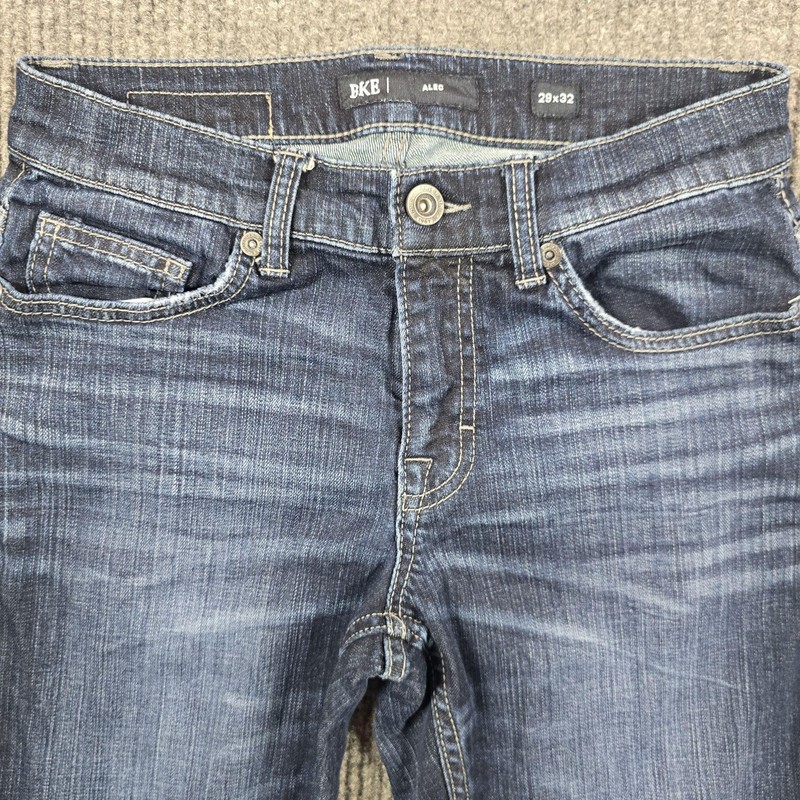 BKE Alec Jeans Mens 29×32 Blue Medium Wash Slim Straight Stretch Denim Pockets
