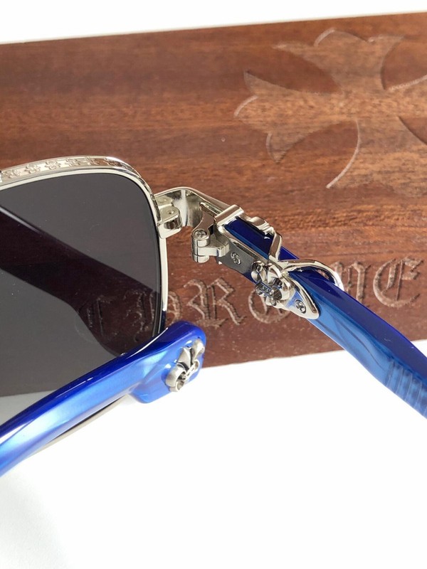 Chrome Hearts Classic Blue and Silver Metal-Frame Outdoor Sunglasses 60-16-154 gallery
