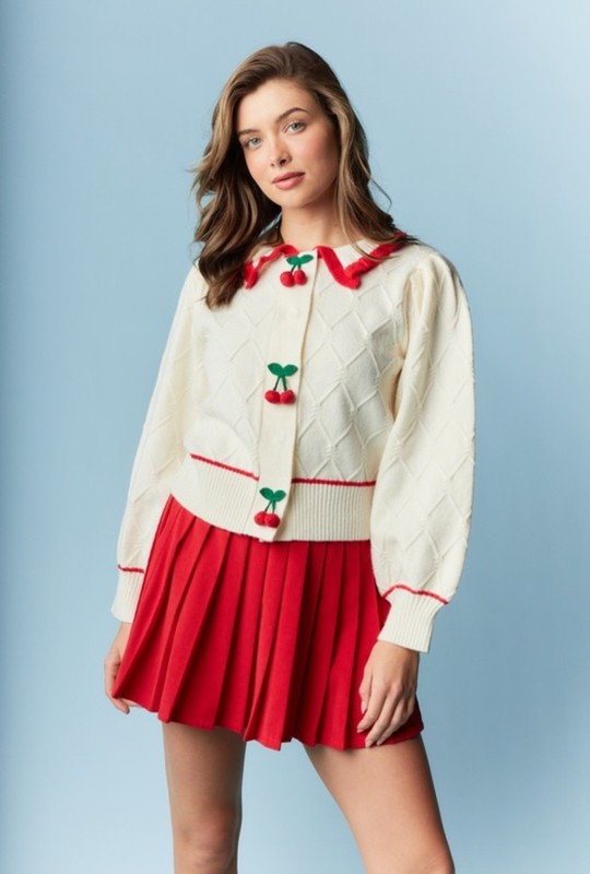 🍒 The Cherry On Top Cardigan 🍒 Size Large
