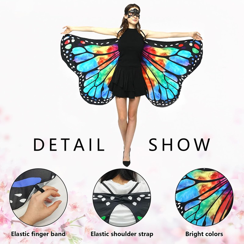 Butterfly Wings Carnival Fancy Dress Ladies Butterfly Wings Costume... gallery