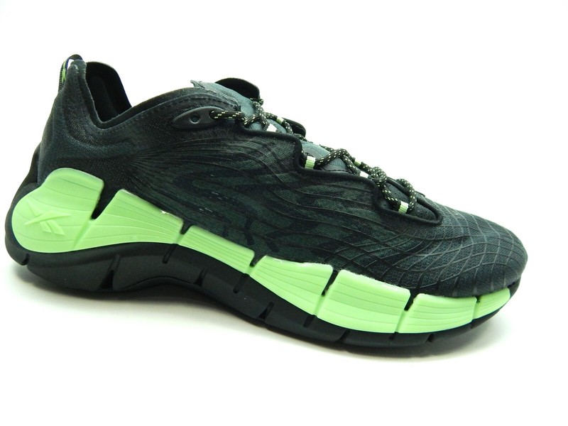 REEBOK ZIG KINETICA II G58281 BLACK NEON MINT MEN SHOES SIZE 13