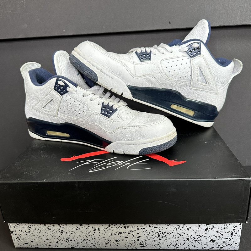 Jordan Air Jordan 4 Retro LS Columbia Shoes Mens Sz 11 White Blue 314254-107