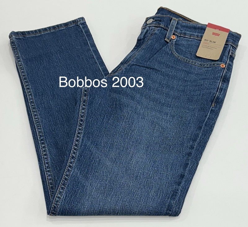 Levi’s 511 Men’s Slim Fit Stretch Sits Below Waist Jeans, Blue, Size 32X32