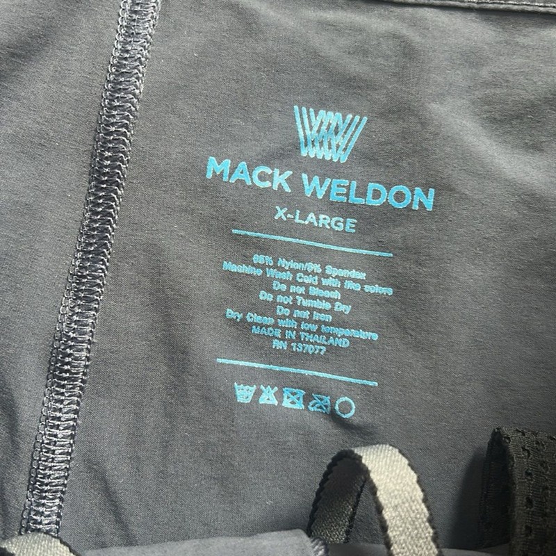 Mack Weldon Men's Performace 4 Way Short Blue br Size XL gallery