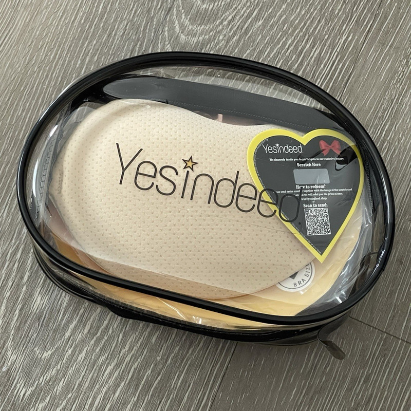 Yesindeed Stick-On Bra Accessory Sticky Inserts Cup B Size S Beige Full