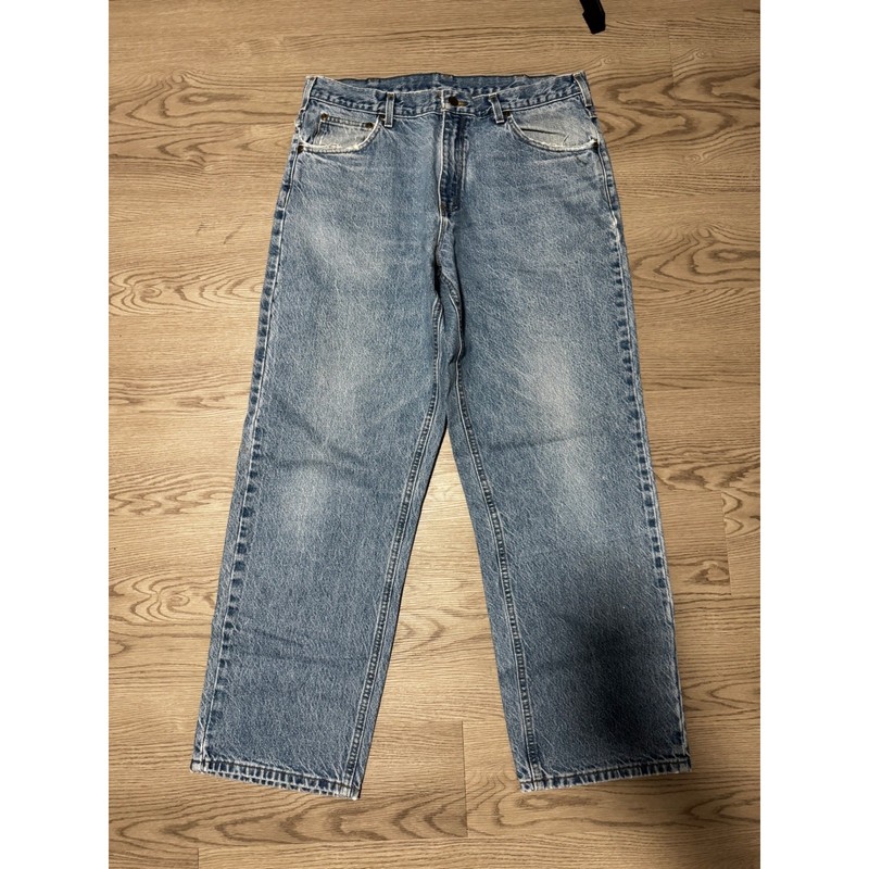 Carhartt B167 DST Loose Fit Denim Jeans Mens 36×32 Stonewash Vintage Workwear