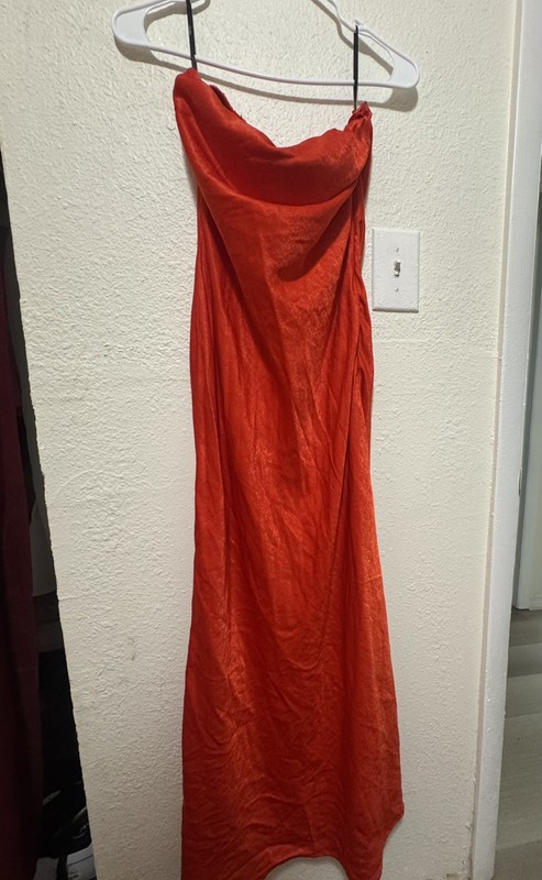 Lily Pulitzer Strapless Gown size 10 Bright Coral