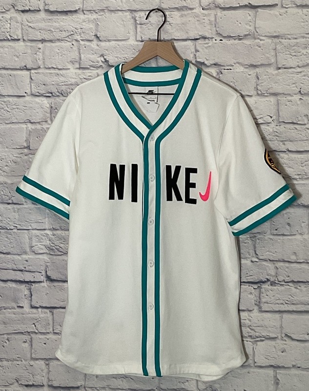 Nike Sportswear Baseball Jersey The Next Wave HJ9001-100 Men’s Size Large, New