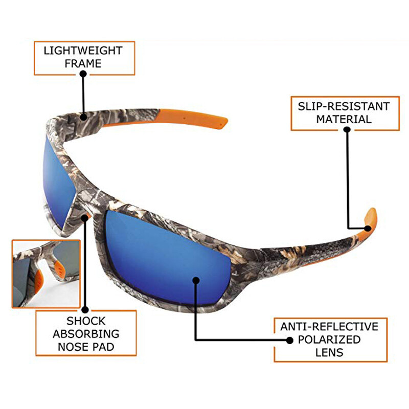 Tactical Polarized Camouflage Sunglasses Outdoor Sport Fishing Driving Glasses gallery