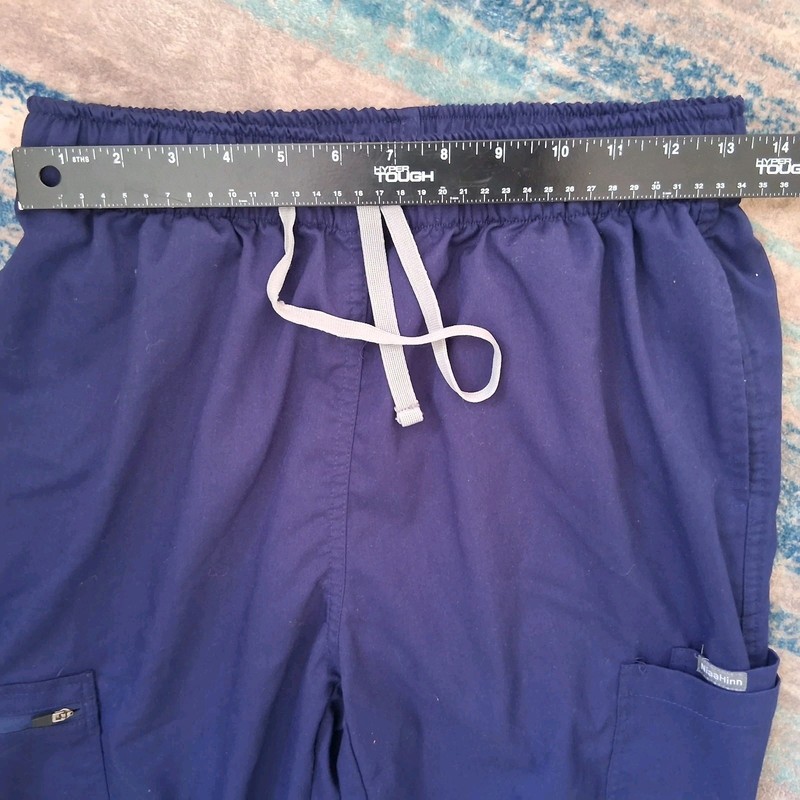 NiaaHinn Scrubs Jogger Pants Women Navy Blue Size Medium Pockets gallery