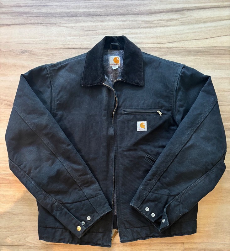 carhartt detroit jacket medium black