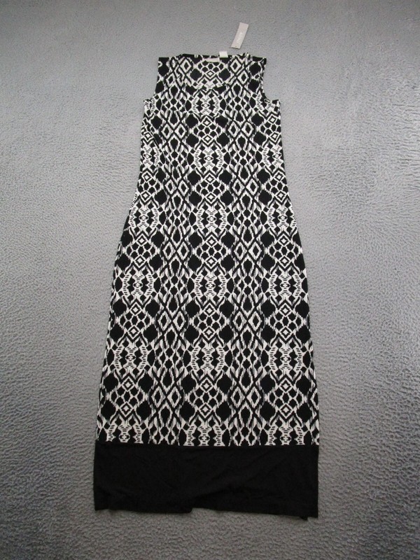 Chicos Travelers Women’s Size 0 US Size 4 Sleeveless Aztec Stretch Dress NEW