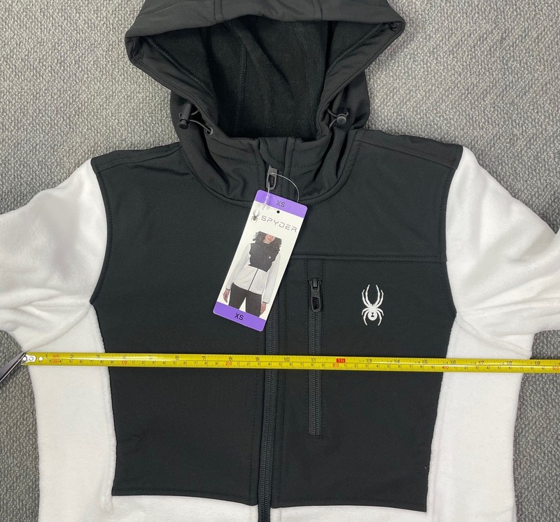 Spyder Women’s Polar Fleece Jacket in White/Black Pick Your Size NWT