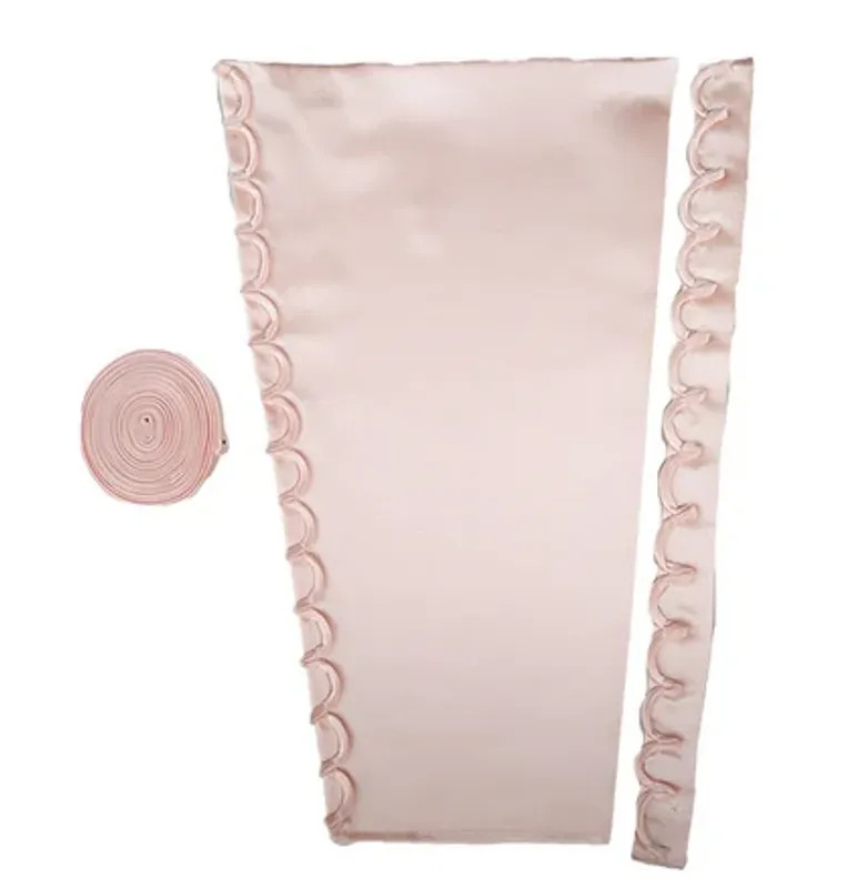 3Pcs Satin Corset Lace Up Back Zipper Replacement for Wedding Gown Women