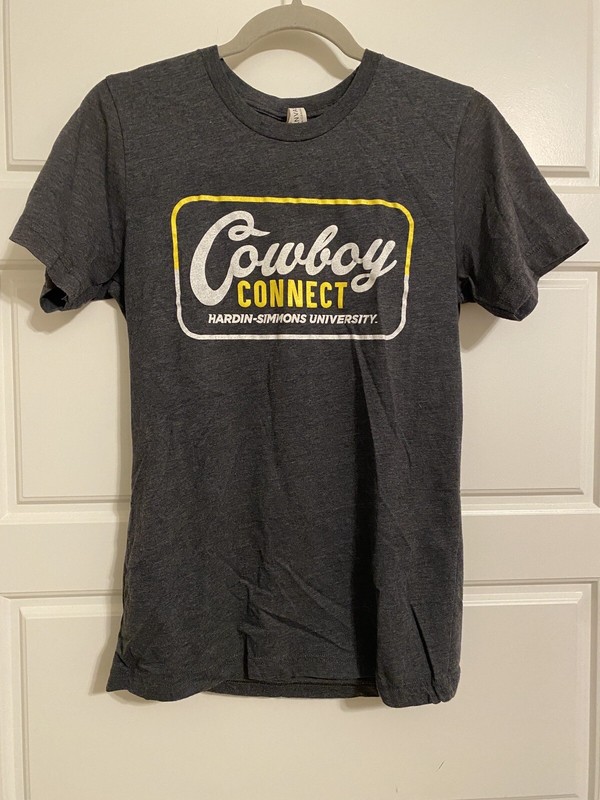 HSU Cowboy Connect Bella Canvas Women’s T Shirt Gray Hardin-Simmons University M