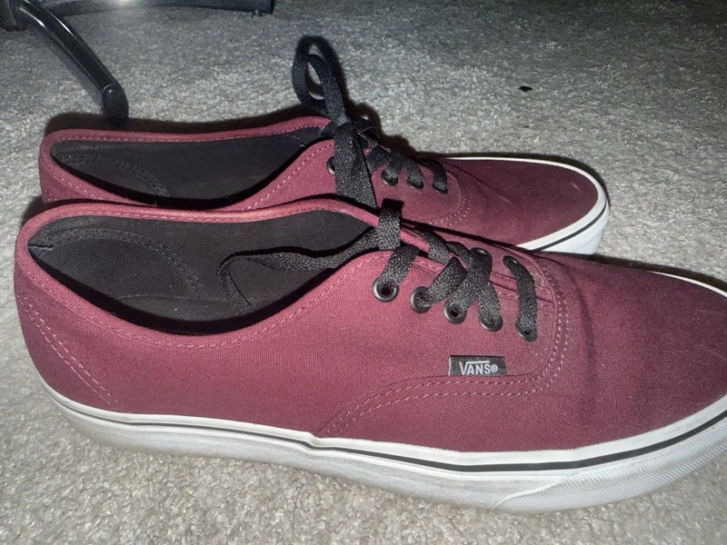 Maroon Vans Mens Size 12